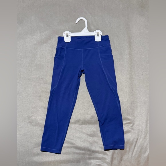 Athleta Other - Athleta Girls Royal Blue Capri Leggings